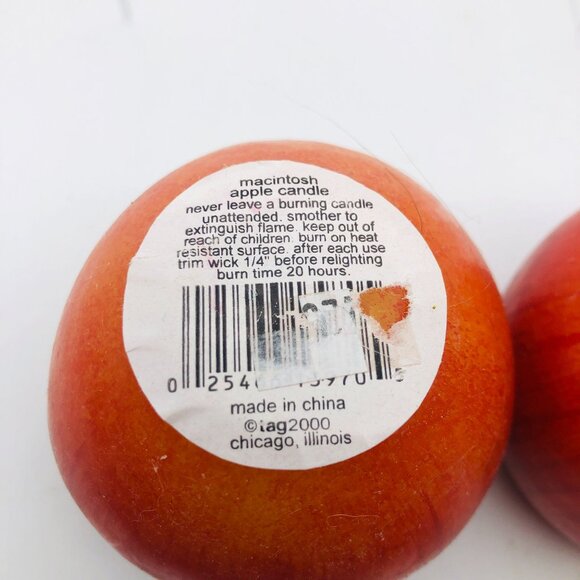 Realistic Macintosh Apple Scented Candle Set of 2 - Picture 7 of 9